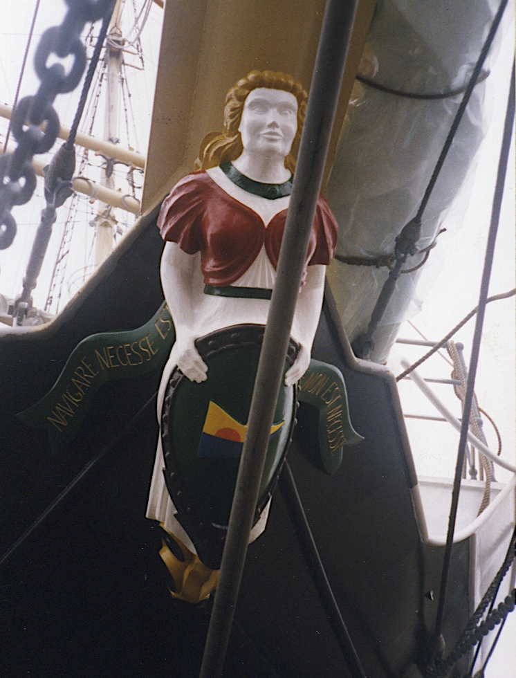 figurehead of sail training ship gunilla