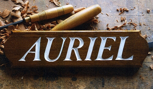 Name Boards Painting, varnishing and gilding auriel