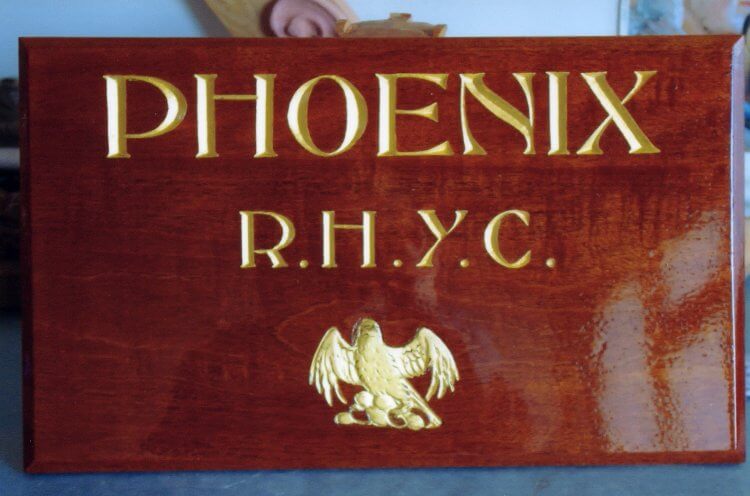 boat name Boards Painting, varnishing and gilding phoenix